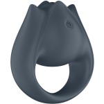 SATISFYER - PERFECT PAIR 2 MULTIVIBRATOR 2 IN 1 PENIS RING AND FINGER STIMULATOR GREY